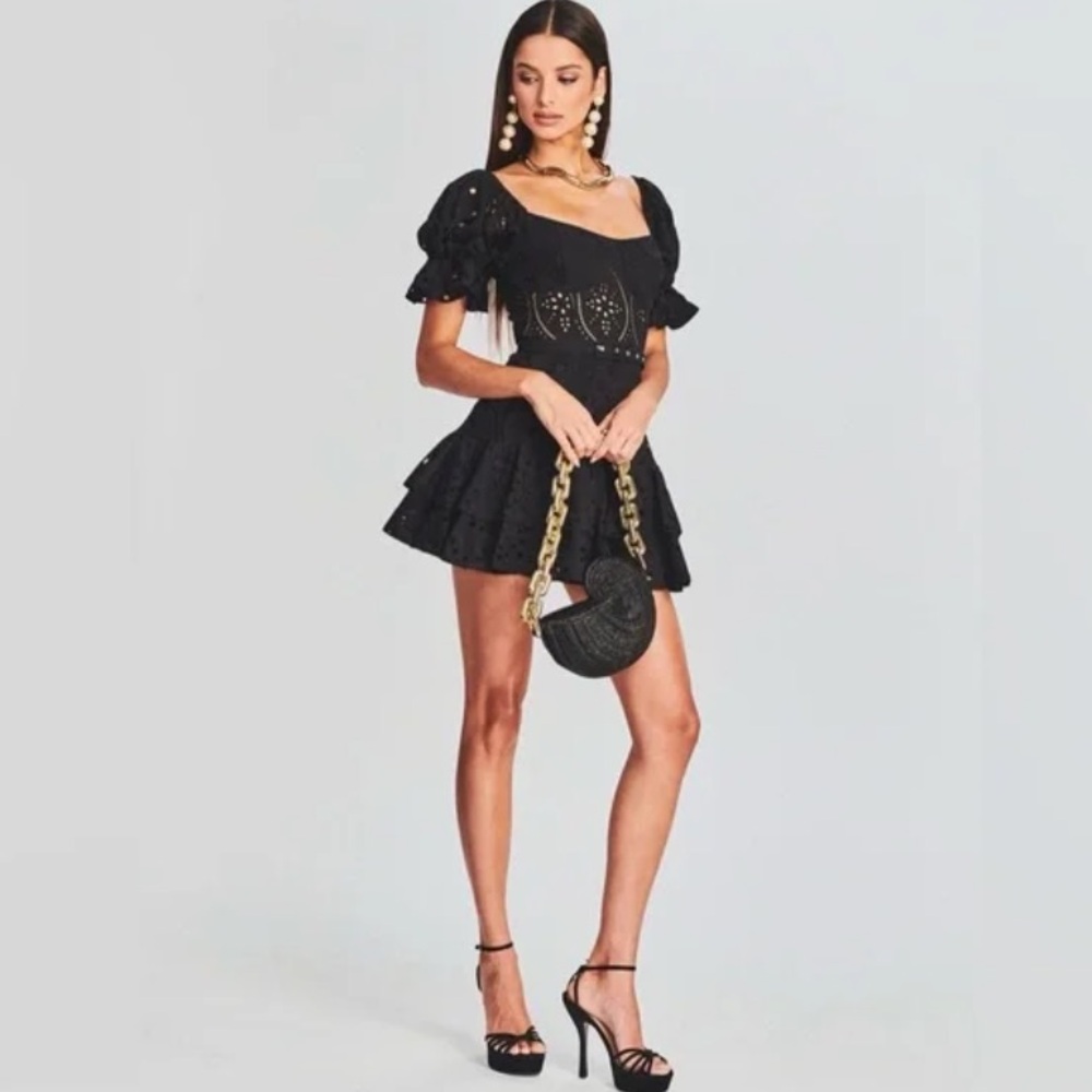 Charo Ruiz Black Mini Dress